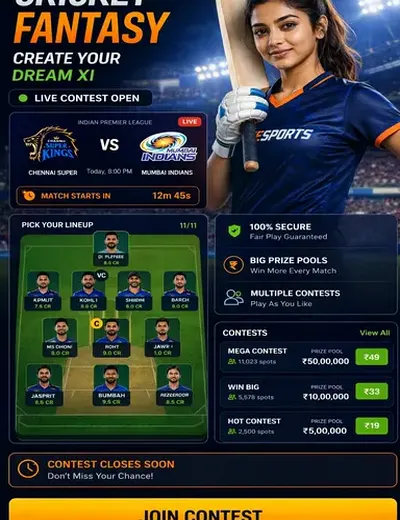 Www9fgame (9 f game) fantasy cricket & matchday visual 3